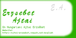 erzsebet ajtai business card